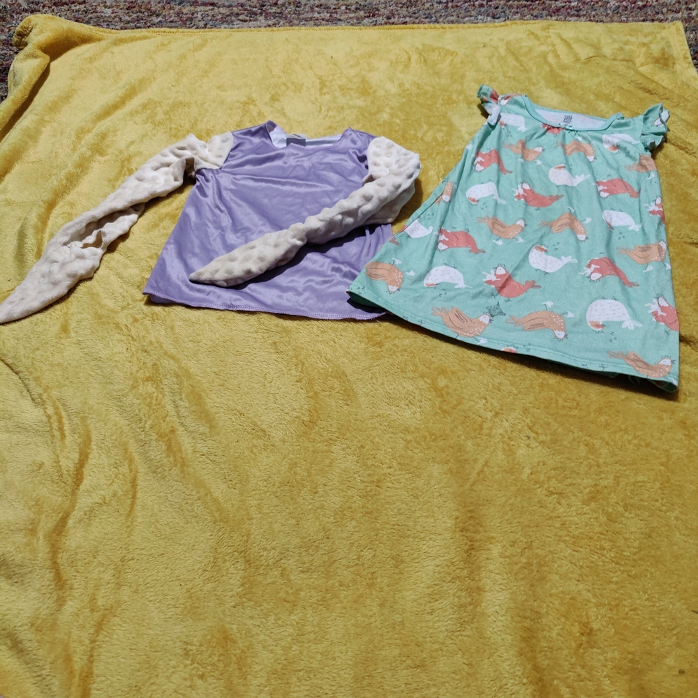 Kids' Purple and Green clothes